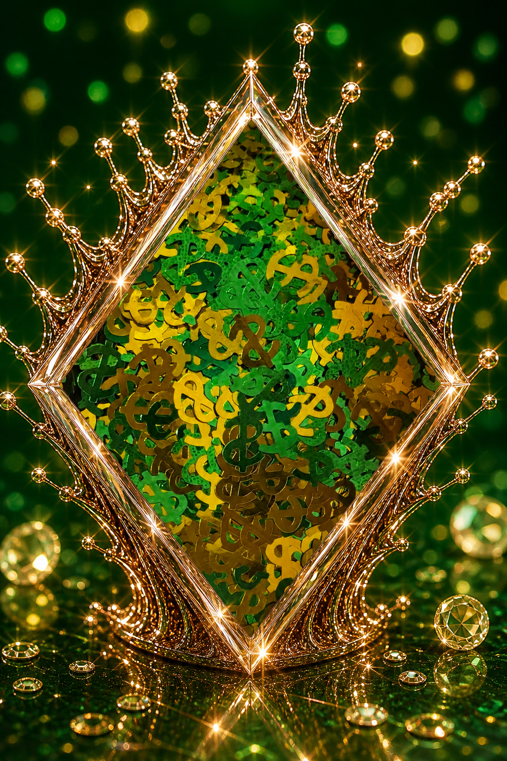 $ green and gold mix